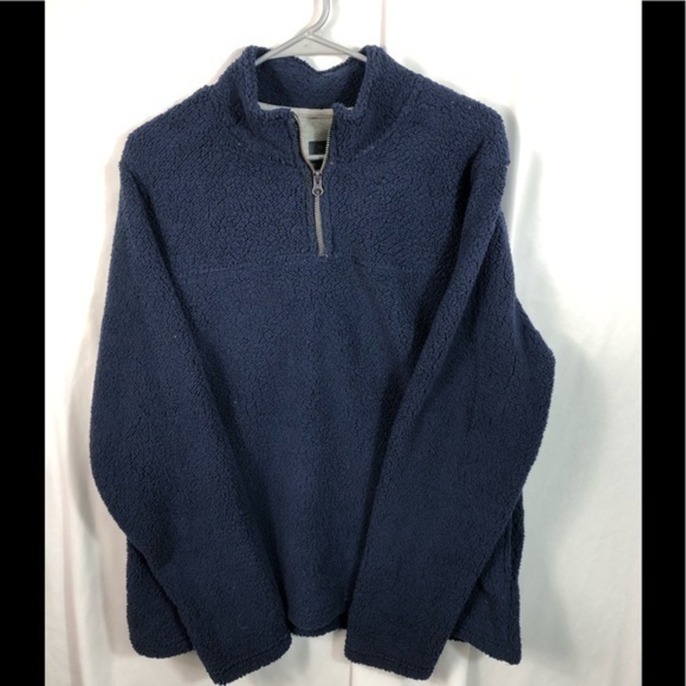 WALLIN & BROS Teddy Faux Shearling Qrt Zip Size M